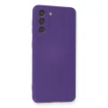 BUĞZ Samsung Galaxy S21 Kılıf Nano İçi Kadife Silikon - Mor