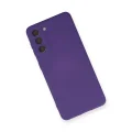 BUĞZ Samsung Galaxy S21 Kılıf Nano İçi Kadife Silikon - Mor