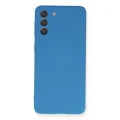 BUĞZ Samsung Galaxy S21 Plus Kılıf Nano İçi Kadife Silikon - Mavi