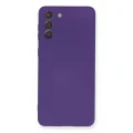 BUĞZ Samsung Galaxy S21 Plus Kılıf Nano İçi Kadife Silikon - Mor