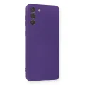 BUĞZ Samsung Galaxy S21 Plus Kılıf Nano İçi Kadife Silikon - Mor
