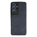 BUĞZ Samsung Galaxy S21 Ultra Kılıf Loop Deri Silikon - Lacivert