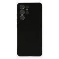 BUĞZ Samsung Galaxy S21 Ultra Kılıf Nano İçi Kadife Silikon - Siyah
