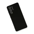 BUĞZ Samsung Galaxy S21 Ultra Kılıf Nano İçi Kadife Silikon - Siyah