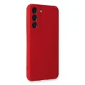 BUĞZ Samsung Galaxy S22 Plus Kılıf Nano İçi Kadife Silikon - Kırmızı