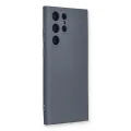BUĞZ Samsung Galaxy S22 Ultra Kılıf Nano İçi Kadife Silikon - Gri
