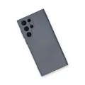 BUĞZ Samsung Galaxy S22 Ultra Kılıf Nano İçi Kadife Silikon - Gri