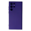BUĞZ Samsung Galaxy S22 Ultra Kılıf Nano İçi Kadife Silikon - Mor