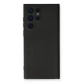 BUĞZ Samsung Galaxy S22 Ultra Kılıf Nano İçi Kadife Silikon - Siyah