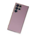 BUĞZ Samsung Galaxy S22 Ultra Kılıf Volet Silikon - Mor