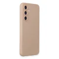 BUĞZ Samsung Galaxy S23 Fe Kılıf Nano İçi Kadife Silikon - Pudra
