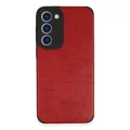 BUĞZ Samsung Galaxy S23 Kılıf Loop Deri Silikon - Kırmızı