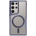 BUĞZ Samsung Galaxy S23 Ultra Kılıf Boyi Magsafe Silikon Kapak - Lacivert