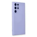 BUĞZ Samsung Galaxy S23 Ultra Kılıf Nano İçi Kadife Silikon - Lila