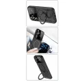 BUĞZ Samsung Galaxy S24 Fe Kılıf Joy Lens Standlı Kapak - Mor