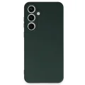 BUĞZ Samsung Galaxy S24 Fe Kılıf Nano İçi Kadife Silikon - Koyu Yeşil