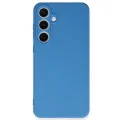 BUĞZ Samsung Galaxy S24 Fe Kılıf Nano İçi Kadife Silikon - Mavi