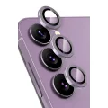 BUĞZ Samsung Galaxy S24 Fe Raze Metal Kamera Lens - Mor