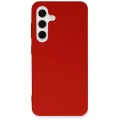 BUĞZ Samsung Galaxy S24 Kılıf First Silikon - Kırmızı