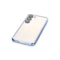 BUĞZ Samsung Galaxy S24 Kılıf Razer Lensli Silikon - Açık Mavi