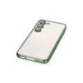 BUĞZ Samsung Galaxy S24 Kılıf Razer Lensli Silikon - Yeşil