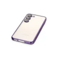 BUĞZ Samsung Galaxy S24 Plus Kılıf Razer Lensli Silikon - Mor