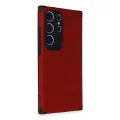 BUĞZ Samsung Galaxy S24 Ultra Kılıf Loop Deri Silikon - Kırmızı
