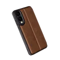 BUĞZ Samsung Galaxy S25 Edge Flip Cover - Taba