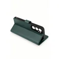 BUĞZ Samsung Galaxy S25 Edge Trend S Plus Kapaklı Kılıf - Koyu Yeşil