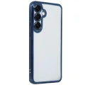 BUĞZ Samsung Galaxy S25 Kılıf Razer Lensli Silikon - Lacivert