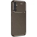 BUĞZ Samsung Galaxy S25 Plus Kılıf Auto Focus Karbon Kapak - Kahverengi