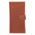  Samsung Galaxy S25 Ultra uyumlu, Hakiki Deri, El Yapımı, Cüzdanlı Kılıf, Karamel