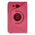 BUĞZ Samsung Galaxy T280 Tab A 7 Kılıf 360 Tablet Deri Kılıf - Pembe