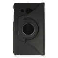 BUĞZ Samsung Galaxy T280 Tab A 7 Kılıf 360 Tablet Deri Kılıf - Siyah
