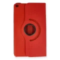 BUĞZ Samsung Galaxy T290 Tab A 8 Kılıf 360 Tablet Deri Kılıf - Kırmızı