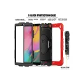 BUĞZ Samsung Galaxy T510 Tab A 10.1 Kılıf Pars Tablet Kapak - Kırmızı