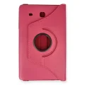 BUĞZ Samsung Galaxy T560 Tab E 9.7 Kılıf 360 Tablet Deri Kılıf - Pembe