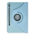 BUĞZ Samsung Galaxy T860 Tab S6 10.5 Kılıf 360 Tablet Deri Kılıf - Turkuaz