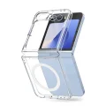 BUĞZ Samsung Galaxy Z Flip 7 Kılıf Magneticsafe Şeffaf Silikon - Şeffaf