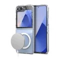 BUĞZ Samsung Galaxy Z Flip 7 Kılıf Magneticsafe Şeffaf Silikon - Şeffaf