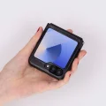BUĞZ Samsung Galaxy Z Flip6 Uyumlu, Hakiki Deri, El Yapımı Arka Kapak Parlak Siyah