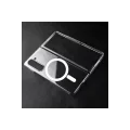 BUĞZ Samsung Galaxy Z Fold 5 Kılıf Magneticsafe Şeffaf Silikon - Şeffaf