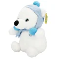  Şapkalı ve Atkılı Peluş Kutup Ayısı 30 cm S00004773