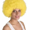 BUĞZ Sarı Renk Kıvırcık Afro Bonus Peruk