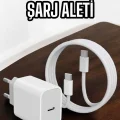BUĞZ Şarj Aleti İOS 15/15 Pro Max Uyumlu Şarj Adaptörü ve Kablosu