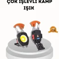 BUĞZ Şarj Edilebilir Çok Amaçlı Mini Fener – Güvenlik Düdüklü, Kompakt ve Hafif Tasarım