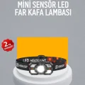 BUĞZ Şarj Edilebilir LED Far Hareket Sensörlü 5 Modlu Outdoor