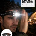 BUĞZ Şarj Edilebilir LED Far Hareket Sensörlü 5 Modlu Outdoor Yeni Nesil