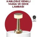 BUĞZ Şarj Edilebilir LED Masa Lambası – USB Girişli, Metal Yapı