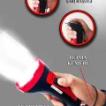 BUĞZ Şarjlı 10w Projektör Led El Feneri 2 Mod Aydınlatmalı Uzun Menzil Güvenlik Bekçi Polis Feneri Işıldak